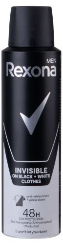 Rexona Men antiperspirant Invisible Black+White  150 ml
